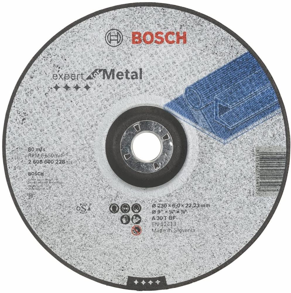 Disco de desbaste BOSCH - 7" (ø 230 x 6,6 x 22,23 mm)