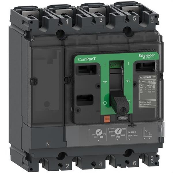 Bloque de corte NSX250F 36ka ac 4P4R 250A 2.2 * 750V